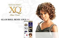Glam ROLL REMY 3PCS (#1 Jet Black) - Shake N Go Cuticle XQ Short Cut 100% Human Hair Weave by XQ