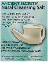 ANCIENT SECRETS NASAL CLEANSING POT SALT, 40 PKT