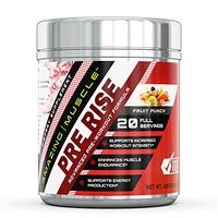 Amazing Muscle – PRE-Rise-Advance Pre-Workout Formula with BCAAs, Creatine HCL and More – Caffeine-Free - Promotes Energy for an Intense Workout - 400 Gram (Fruit Punch)