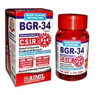 600 BGR-34 TABLETS (6 PACKs) 100% NATURAL HERBAL Blood Glucose Metaboliser Research product of C.S.I.R. by Artcollectibles India