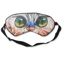 Ministoeb Comfortable Sleep Eyes Masks Colorful Kitty Funny Pattern Lovers Design Sleeping Mask For Travelling, Night Noon Nap, Mediation Or Yoga