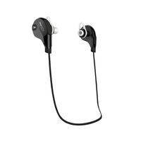Pop Tech Bluetooth 4.1 Wireless, High Definition, Noise-Cancelling, Water-Resistant, Tangle-Free, Lightweight Earbud Headphones for iPhone/Android, Built-in Microphone/Headset (Black/Black)