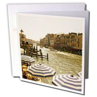 Riverfront along the Gran Canal, Italy - Greeting Card, 6 x 6 inches, single (gc_137749_5)