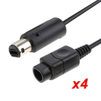 Optimal Shop [4 Pack] 6Ft Wii/Gamecube Extension Cables for Nintendo Wii Gamecube GCN