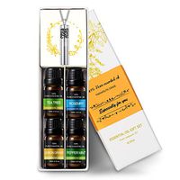 Aromatherapy Essential Oils Diffuser Pendant Necklace with Peppermint, Lemongrass, Tea Tree, Rosemary -10ML/pcs, Perfect Gift for Women, Girls, Friend, Mom at Anniversaries, Birthday and Christmas