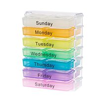 Pill Box Organizer - Medicine Boxes Weekly Medicine Organizer by KIRELNI