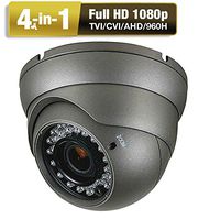 Amview HD1080P 4-in-1 2.8-12mm Varifocal Lens 36IR LEDs CCTV Surveillance Security Camera