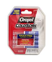 Orajel Touch-Free Applicator for Cold Sores, 4 count (Bundle of 6)