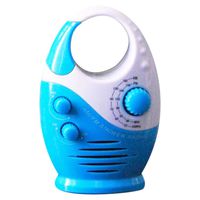 Waterproof Shower Radio,Splash Proof Am/Fm Radio With Top Handle Built-In Speaker & Adjustable Volume for Bathroom Outdoor Listen To Weather Stations Use