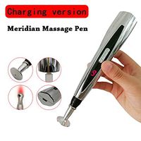 Rechargeable Acupuncture Pen (no Gel), Electronic Acupuncture Pen Pain Pulse Therapy Energy Pulse Massage Pen, Powerful Meridian Energy Pen Relief Tool, with Infrared Laser Physical Therapy