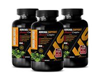 Adrenal Response - Adrenal Support Advanced Complex - Natural Formula - Stress and Anxiety Relief - Brain and Memory Booster - 3 Bottles (180 Capsules)