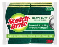 Scotch-Brite Heavy Duty Scrub Sponge, 6-Sponges