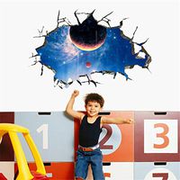 Xisheep Easter Day Home Décor ， Wall Sticker 3D Star Series Floor Wall Sticker Removable Mural Decals Vinyl Art Room Decor Home Decor - Multicolor