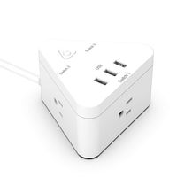 Smart Power Strip Alexa, Google Home, WiFi Power Plug with 3 Outlets 3 USB Ports, Separate Switch Remote Control by Smart Life App, 5ft Extension Cord(Triangle)-Avatar Controls