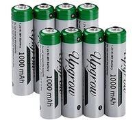 Upgrow AAA Rechargeable Batteries 1000mAh 1.2 V Ni-MH Batteries with Battery Storage Box (8-Pack)