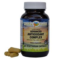 Nature Puzzle Advanced Antioxidant Complex with Green Tea and More, 60 Vegetarian Capsules – Promotes Healthy Skin, Cardiovascular and Cellular Health