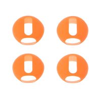 Autone 2/4 Pairs Super Thin Silicone Ear Tips Earbuds Cover Upgraded for Apple for Airpods Earphone (Orange)