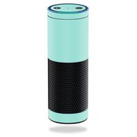MightySkins Skin Compatible with Amazon Echo - Solid Seafoam | Protective, Durable, and Unique Vinyl Decal wrap Cover | Easy to Apply, Remove, and Change Styles | Made in The USA