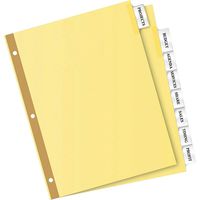 Avery 8-Tab Binder Dividers, Insertable Clear Big Tabs, 24 Sets (11115)