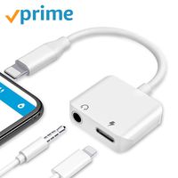 Headphone Adapter 3.5mm Jack Aux Audio Adapter Charger 2 in 1 Headphone Splitter Adapter Charger and Audio Connector Dongle for iPhone Xs/Xs Max/XR / 8/8 Plus / 7/7 Plus Support for All iOS 12