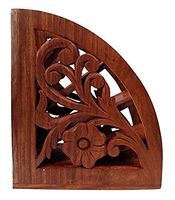 Chirstmas Sale -Dungri India Wooden Multi Remote Control Holder/stand/organizer/rack for Space Saving 4 Slot TV Remote Control Storage Organizer Caddy