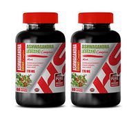 Stress Relief for Adults - ASHWAGANDHA Extract 770MG Complex - ashwagandha Root and Leaves Capsule - 2 Bottles 120 Capsules