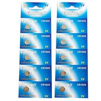 Eunicell CR1025 5033LC Lithium Blister Pack 3V 3 Volt Coin Cell Batteries (10 pcs)