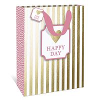 Happy Stripe Happy Day Large Gift Bag