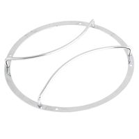 uxcell a14022000ux0094 25cm Dia Round Truck Woofer Cover Speaker Subwoofer Grill Silver Tone