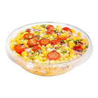 Large Plastic Salad Bowl Lid, Cold Salad Bowl Lid - Durable PET Plastic - Clear - For 21 oz Bowls - 200ct Box - Restaurantware