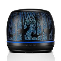 Essential Oil Diffuser Metal, 500ml Large Diffusers for Essential Oils, Aromatherapy Ultrasonic Diffuser Humidifier with 7 Color LED Lights for Home Decor, Office, Baby Room, Gift Idea