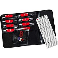 Lewis N. Clark Deluxe Folding Pill Organizer + Supplement Case for OTC Medicine, Prescription + Vitamins - 9 Slot Pouch, Black