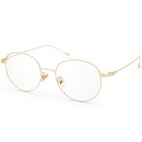 livho Blue Light Blocking Glasses Anti Glare UV Filter Retro Round Ultra Lightweight Computer Gaming Glasses (Gold Frame)