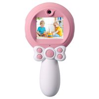 Kids Digital Camera, Ainol 2 Inch Color Display 8MP HD Dual Cameras, Magic Wand Creative Kids Camera for Kids Shockproof Handheld Children Selfie Toy Camera (32GB Memory Card Included, Pink)