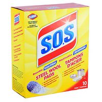 S.O.S Steel Wool Soap Pads,10 Count Box  (6 Boxes Total/60 Pads Total)