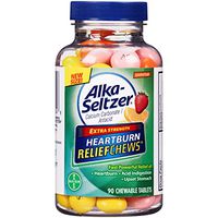 Alka-Seltzer Relief Chews Heartburn Assorted Fruit Treatment, 90 Count