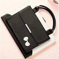 TechCode iPad Mini 2 Case, iPad Mini 3 Cover, iPad Wallet File Folio Pocket PU Leather Hangbag Magnetic Stand with Auto Sleep/Wake Function Sleeve for iPad Mini 1/2/3-Black