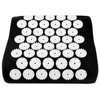 Acupuncture Massage Pillow Stress Relief Acupressure Massage Back Cushion (Black)
