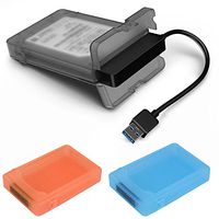 Glumes Storage Box USB 3.0 SATA III Hard Disk Enclosures Case Cover For 2.5inch HDD SSD (blue)
