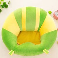 Infant Sitting Chair, Premium Soft Plush, Washable Baby Support Seat Suitable 3-10 Months, 5 Colors Optional,40 x 40 cm (Green)