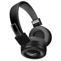 Bluetooth Headphones Over Ear with MIC, MUCRO Comfort Hi-Fi Stereo Wired and Wireless Headset Support Micro-SD/TF Card, Telescopic Arms, 10H Playtime for Travel Work TV PC Cellphone - Black