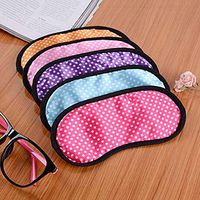 Soft Dotted Sleeping Blindfold Shade Cover Travel Comfortable Protect Eye Mask for Travel