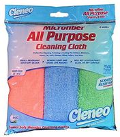 Cleneo Microfiber All Purpose Cleaning Cloth, 3 Packs of 3 Units (9)