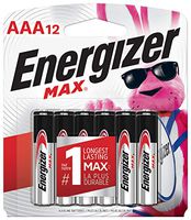 Energizer AAA Batteries (12 Count), Triple A Max Alkaline Battery