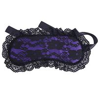 HinLot Soft Lace Sleeping Eyemask Blindfold Eye Cover Fancy Accessory (Purple)