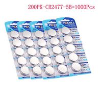 CR2477 3V 900mah Lithium Battery 1000Pcs