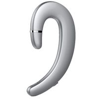 Insaneness Ear-Hook Bluetooth 4.1 Wireless Headset Bone Conduction Headphones-Bass Music Metal Earphone Earbuds (Silver)