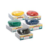 CanDo 5 Piece Latex-Free Exercise Tubing Set, Yellow Through Black