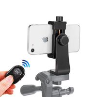Cell Phone Tripod Mount with Remote 360'' Rotation Smartphone Holder Phone Adapter Clip Compatible with iPhone X 8 7 6 6s Plus Samsung Nexus
