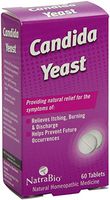 Natra Bio Candida Yeast Relief Tablet - 60 per pack - 2 packs per case.
